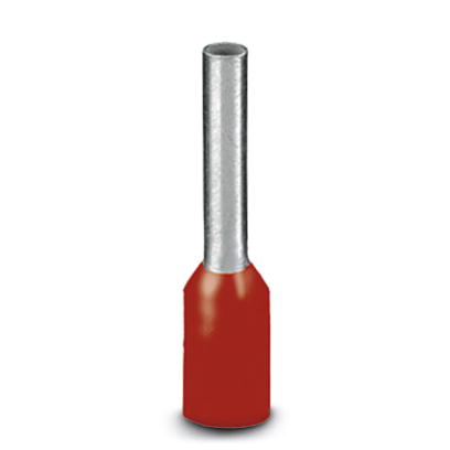 Phoenix Contact Special Color Ferrule; AI 1.5-8 RD; #16 Single Wire; Red; Polypropylene; 100 ct.
